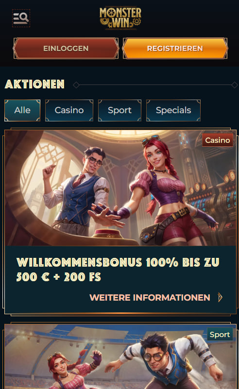Monster Win Casino mobil